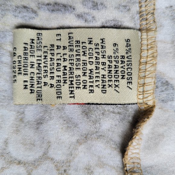 Vintage Beige and Brown Abstract Floral Faux Wrap Blouse Top Fits Size M, L & XL - Picture 9 of 10